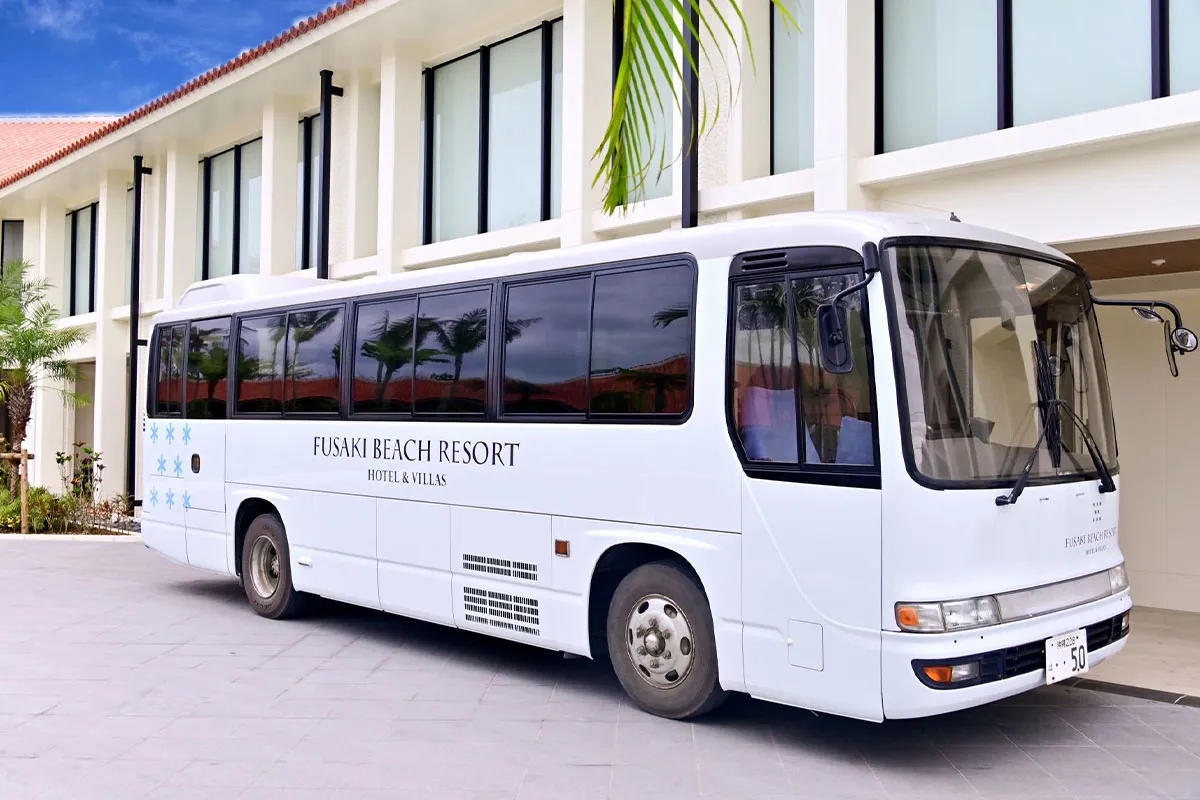 Shuttle bus to Fusaki Beach