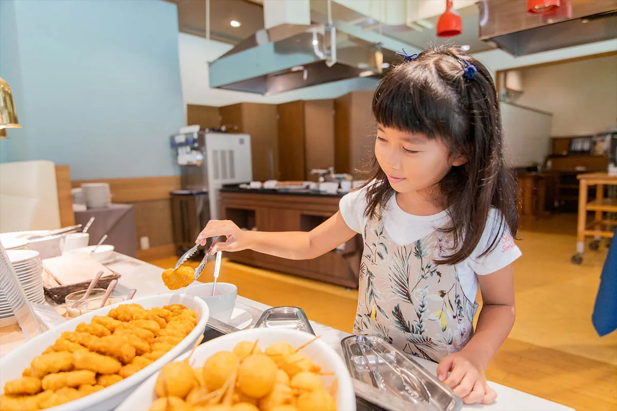 No need to travel! Enjoy your meal at the hotel.