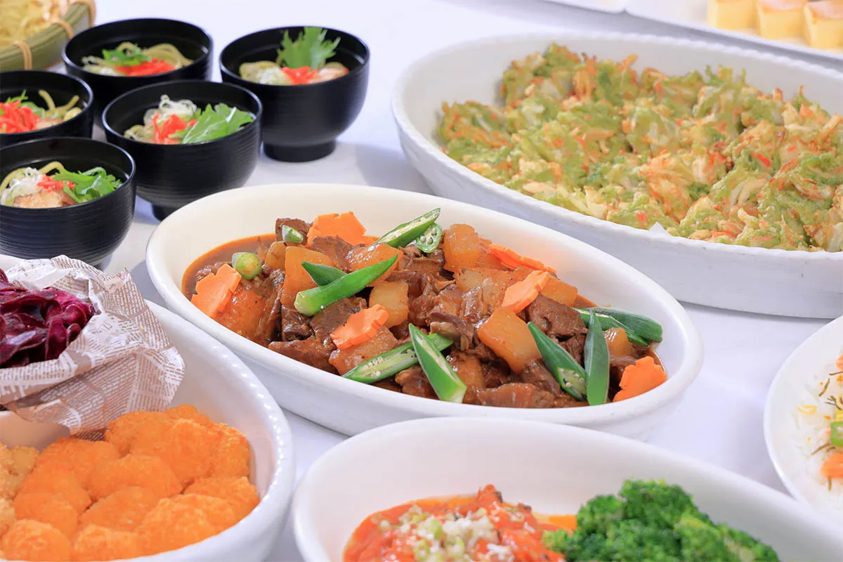 Japanese, Western, and Chinese buffet plan