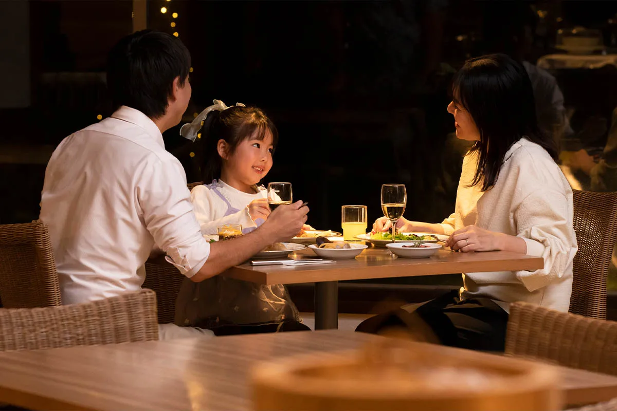 No need to travel! Enjoy your meal at the hotel.