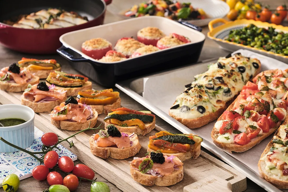 Summer harvest festival, Southern French Provençal cuisine