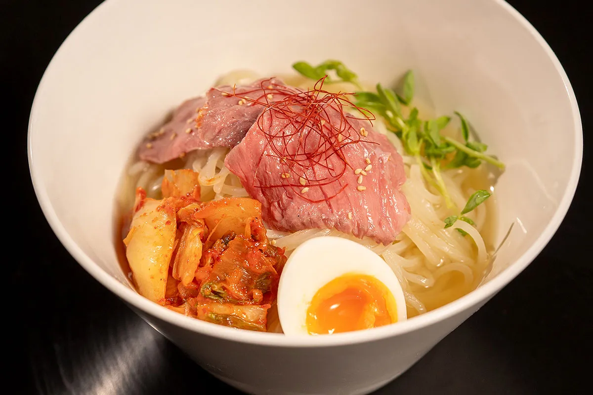 Cold noodles with Ishigaki Beef rump