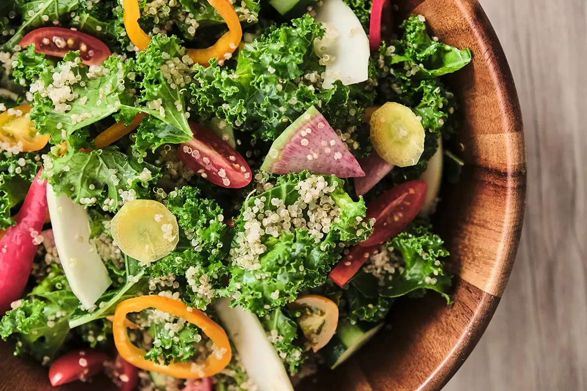 Kale and quinoa salad