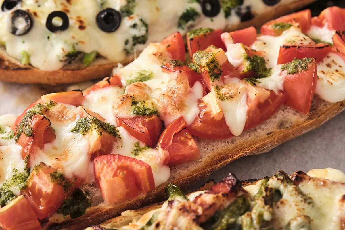 Summer vegetable tartine