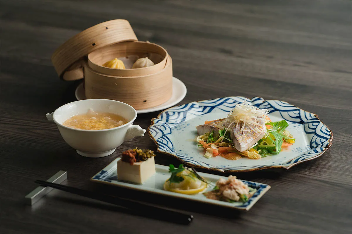 [Limited Quantity] One Soup, Three Dishes Lunch Plate (Chinese) - Grilled Sweet Potato