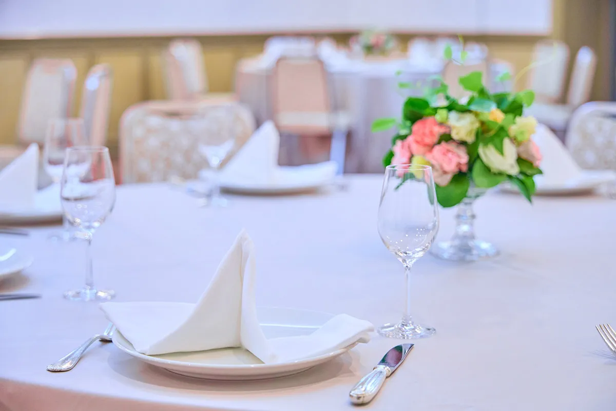 Dining in a private room